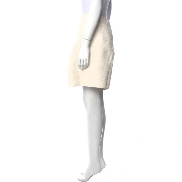 Chloe Pansy Jacquard Peplum Mini Skirt - Picture 2 of 7